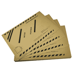 100 Late Meter Posting Franking Envelopes