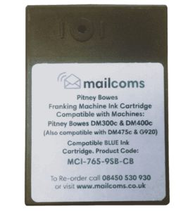 Pitney Bowes DM300M Ink Cartridge & DM400M Ink Cartridge - New Compatible Blue