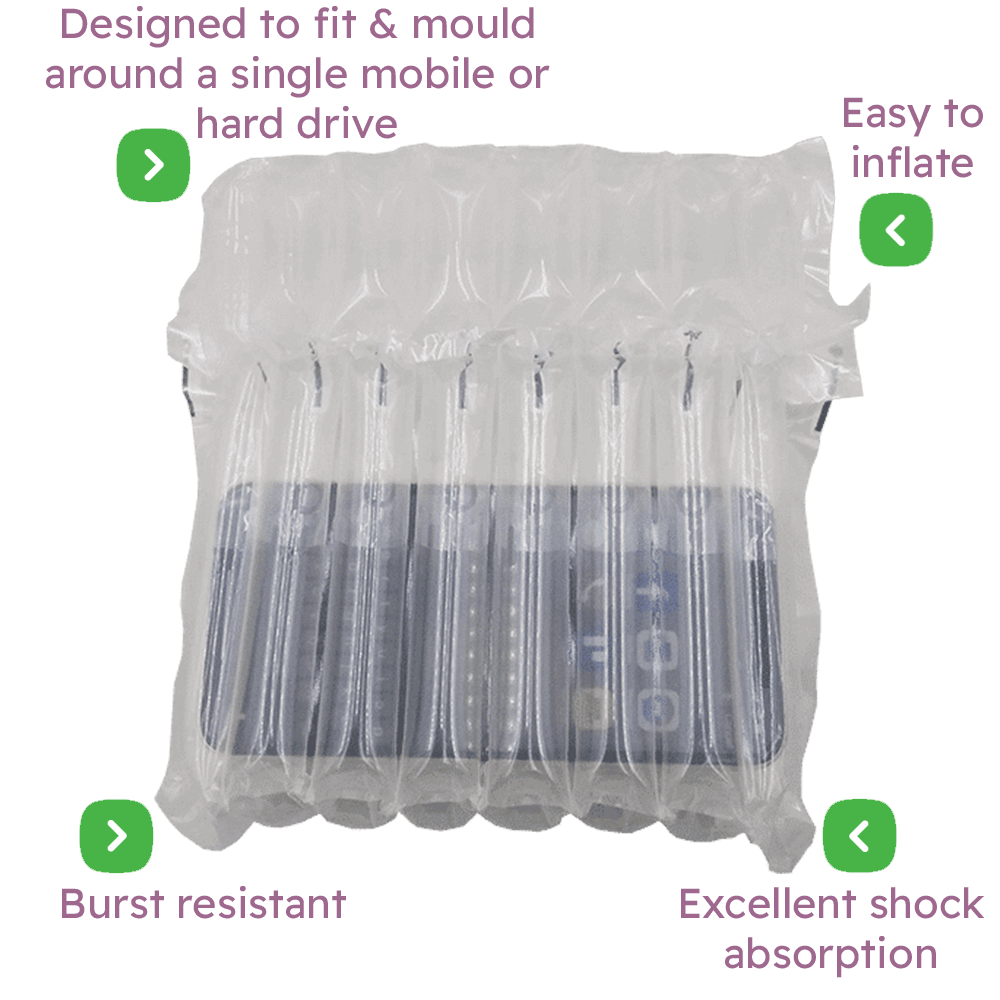 Air Packaging - Mobile Phone & Hard Drive Inflatable Packaging