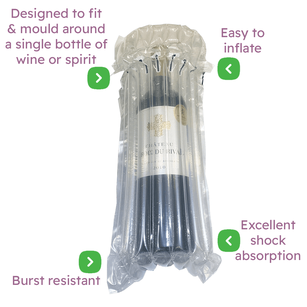 Air Packaging - Single Bottle Inflatable Packaging