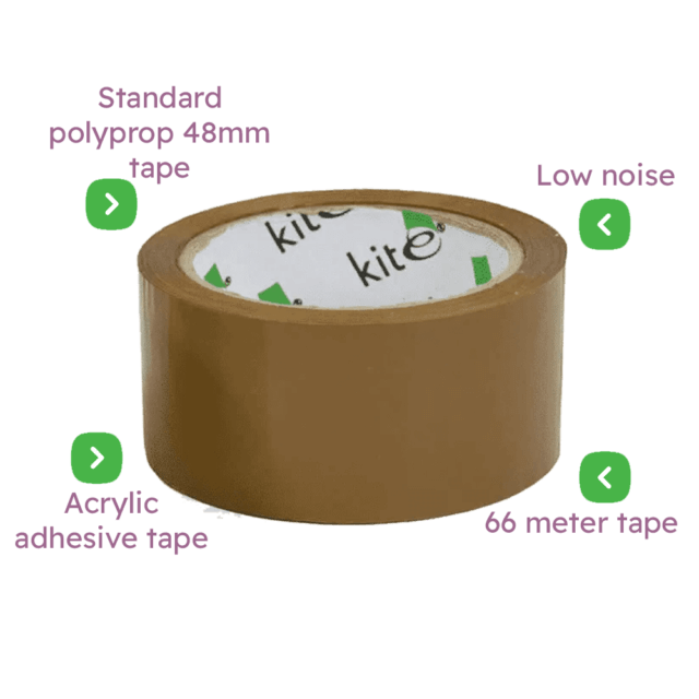 Brown Packing Parcel Tape - 48mmx66m