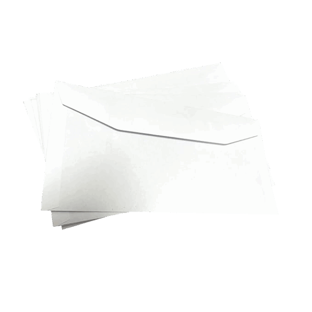 White C5+ Gummed Plain Envelopes Rear