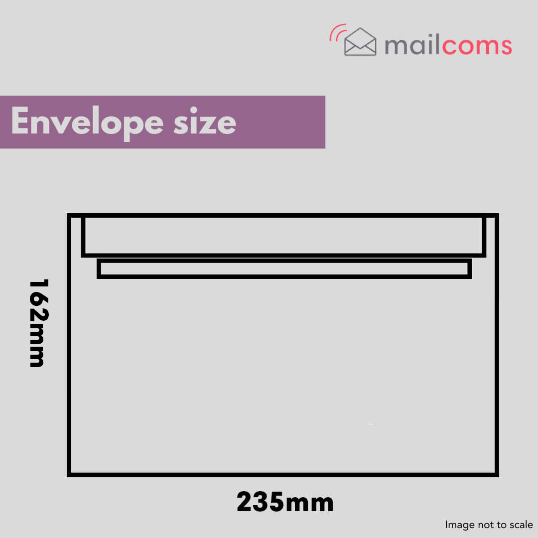 White C5+ Gummed Plain Envelopes