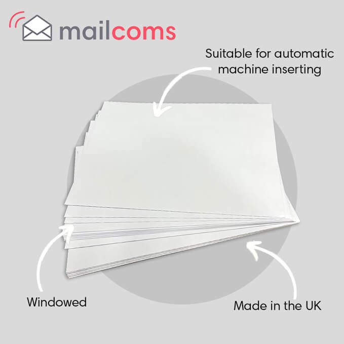 White C5+ Gummed Plain (Non Window) Envelopes (162mm x 235mm)