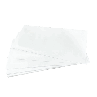 White DL+ Gummed Plain (Non Window) Envelopes (114mm x 235mm)