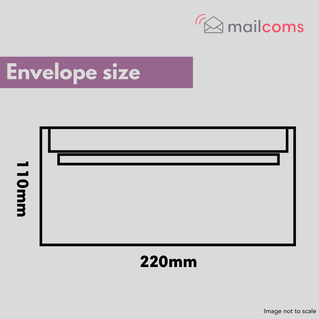 White DL Self Seal Envelopes (110mm x 220mm)