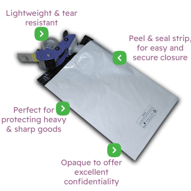 Polythene Heavy Duty Mailing Bags Infographic