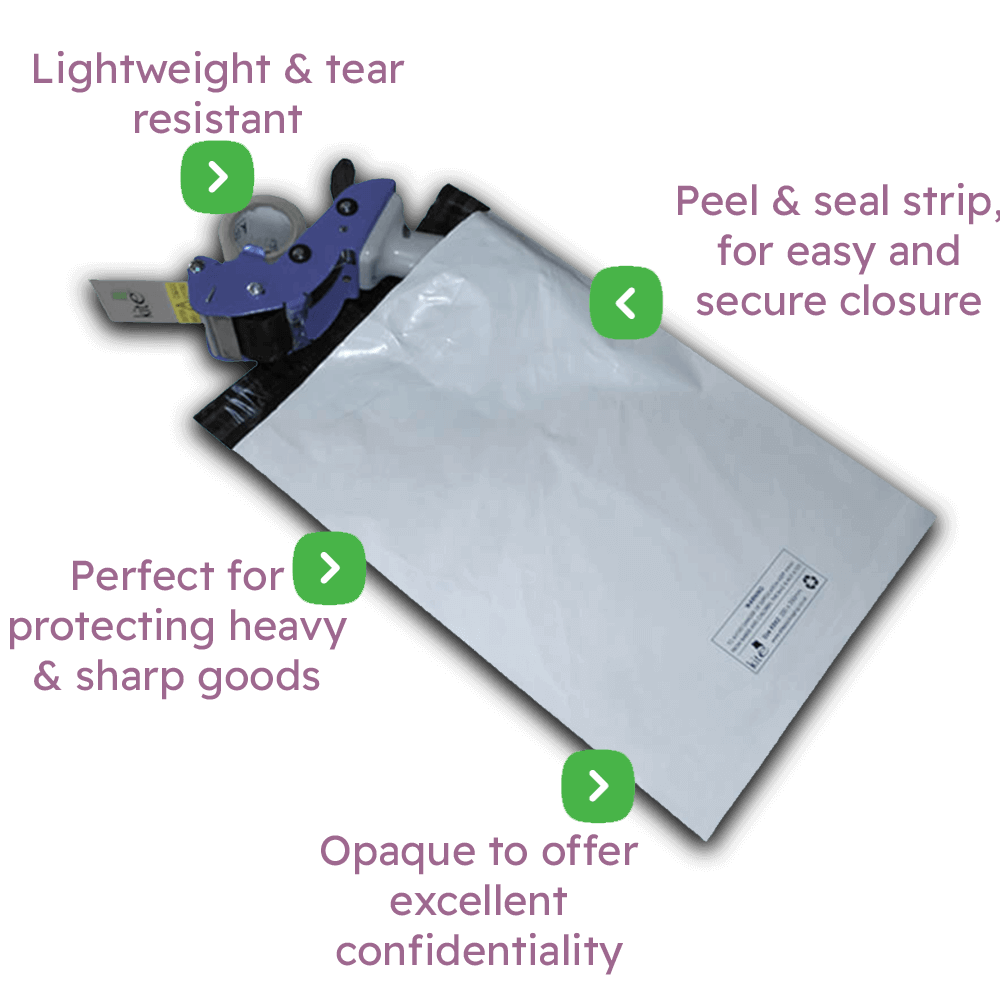 Polythene Heavy Duty Mailing Bags Infographic