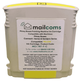 Mailcoms Connect+ 1000 / 2000 Compatible Yellow Standard Ink Cartridge