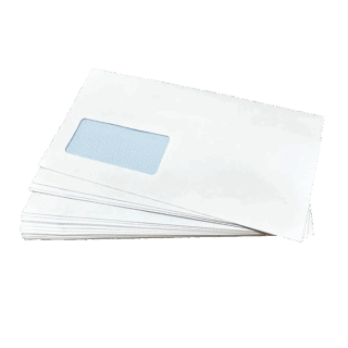 White C5 Windowed (45mm x 90mm) Self Seal Envelopes (162mm x 229mm)