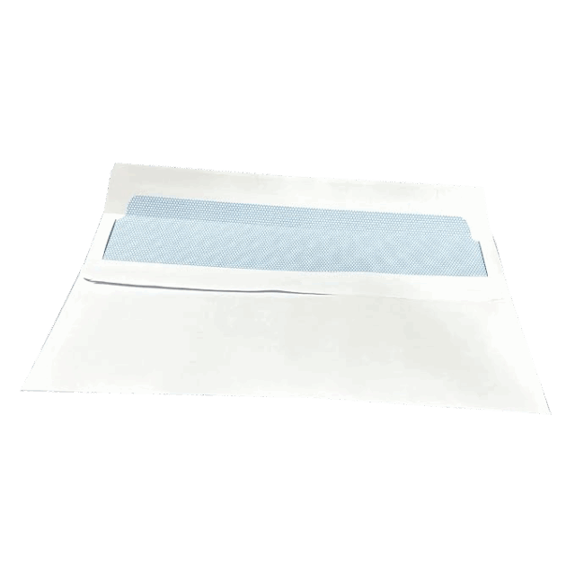 White DL Self Seal Envelopes (110mm x 220mm) Rear
