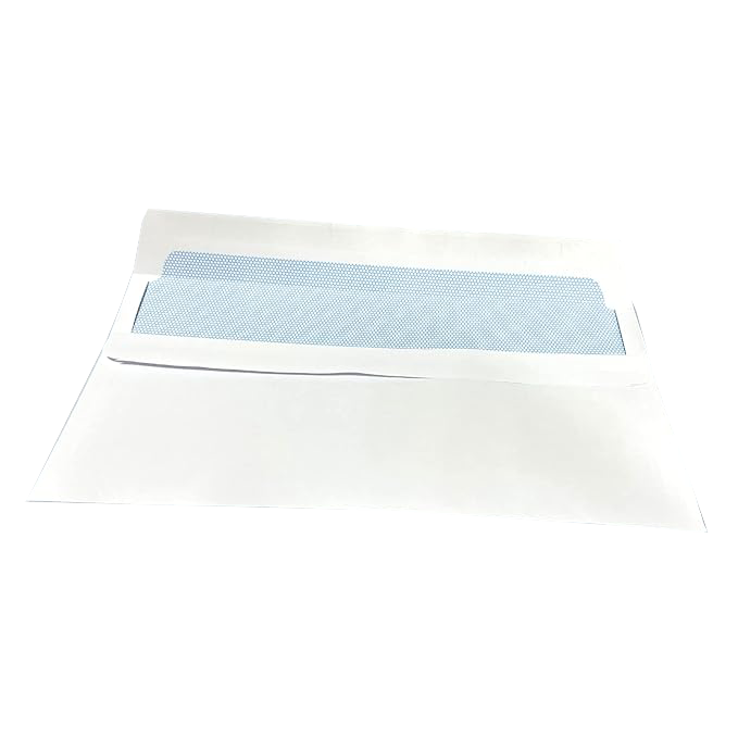 White DL Self Seal Envelopes (110mm x 220mm) Rear