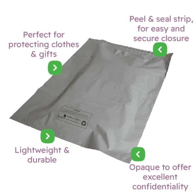 Standard Polythene Mailing Bags Infographic