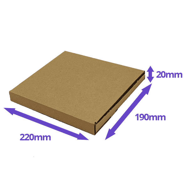 Brown PiP Large Letter Postal Box - 220x190x19mm - Packs of 10, 25 & 50