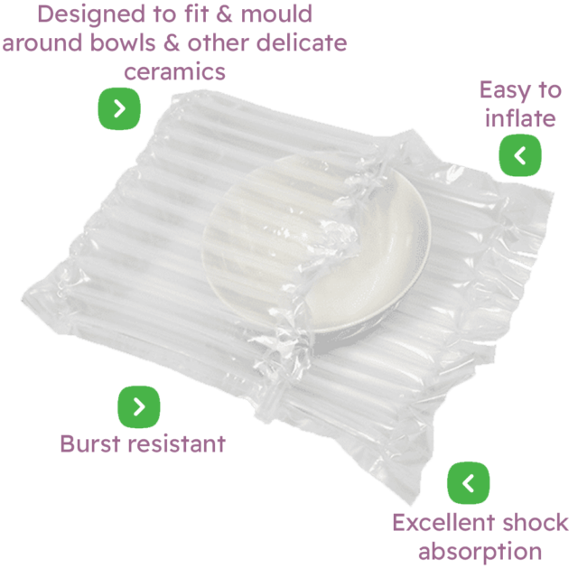 Air Packaging - Ceramics & Bowls Inflatable Packaging