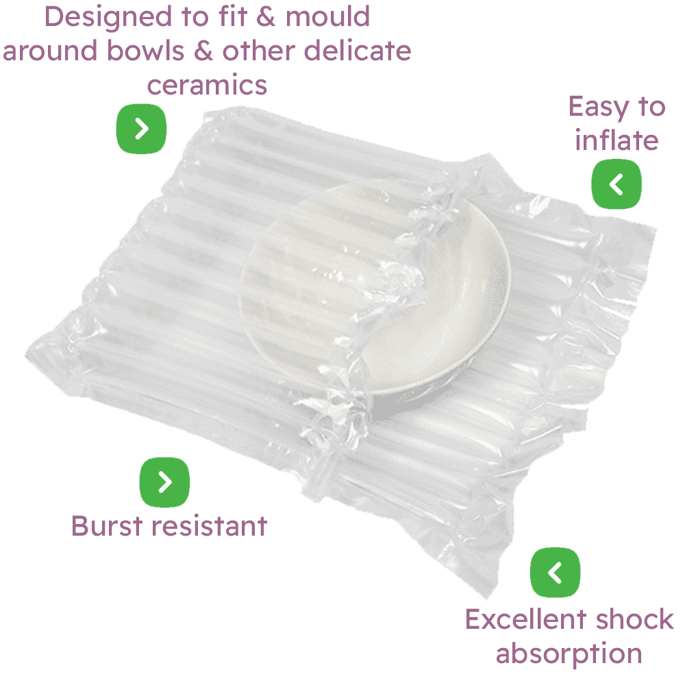 Air Packaging - Ceramics & Bowls Inflatable Packaging