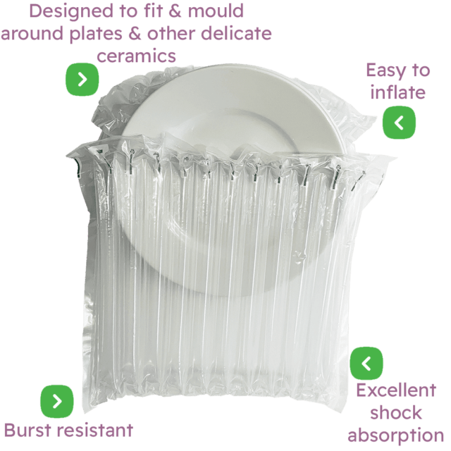 Air Packaging - Ceramics & Plates Inflatable Packaging