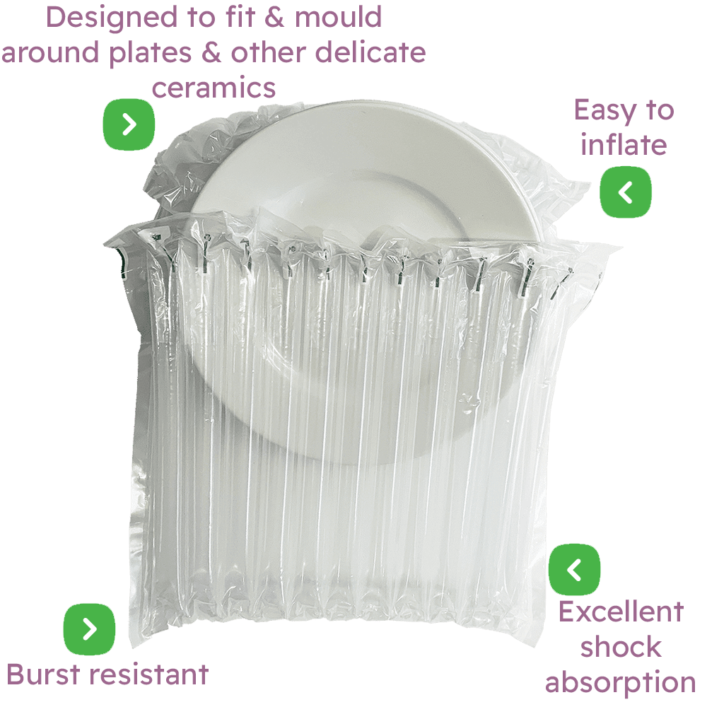 Air Packaging - Ceramics & Plates Inflatable Packaging