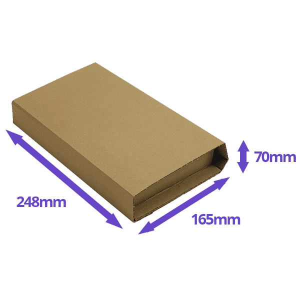 Book Wrap Mailers - 248x165x70mm