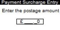 How to Set Postage for Payment Surcharge Entry Mail Image 3