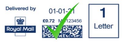 Royal Mail Decertification Mailmark Franking Machine Impression Royal Mail Decertification Mailmark Franking Machine Impression