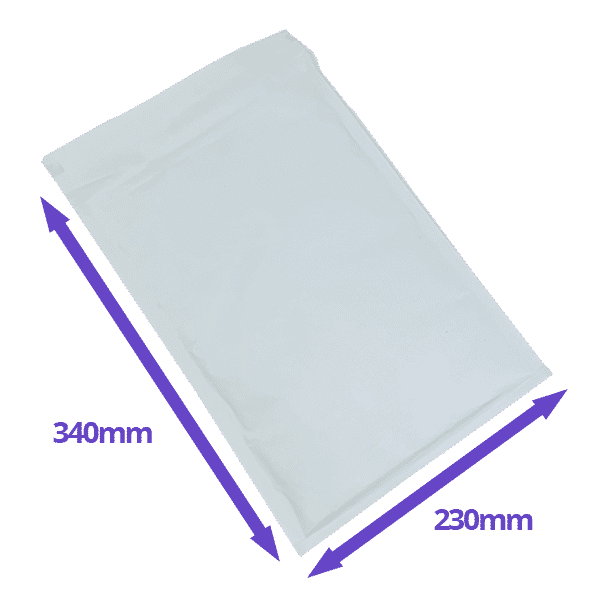 AirPro Bubble Lined Envelopes - Size G/7 - 230x340mm - Pack Of 100 - Available In White