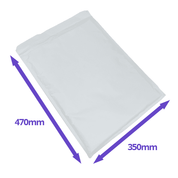 AirPro Bubble Lined Envelopes - Size K/10 - 350x470mm - Pack Of 50 - Available In White