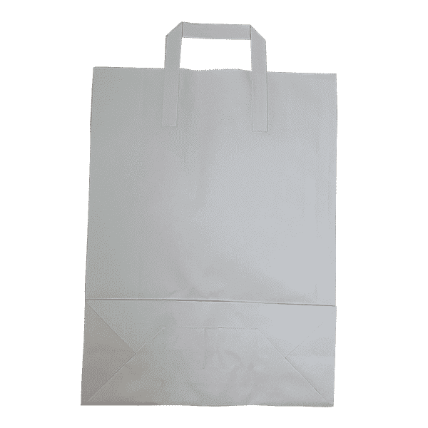 Extra Large White Tape Handle Paper Carrier Bags - 305x127x406mm