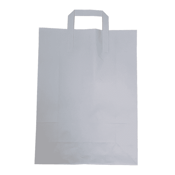 Extra Large White Tape Handle Paper Carrier Bags - 305x127x406mm