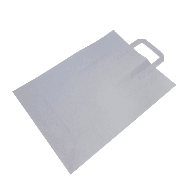 Extra Large White Tape Handle Paper Carrier Bags - 305x127x406mm