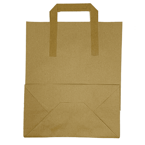 Large Brown Tape Handle Paper Carrier Bags - 254x140x305mm