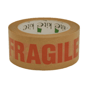 Rolls Of Paper Kraft Fragile Packing Parcel Tape - 48mmx50m - Packs Of 6 & 36