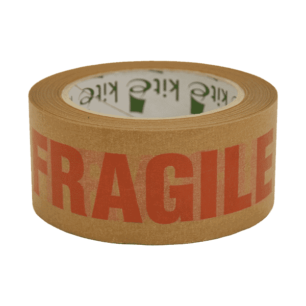 Rolls Of Paper Kraft Fragile Packing Parcel Tape - 48mmx50m - Packs Of 6 & 36