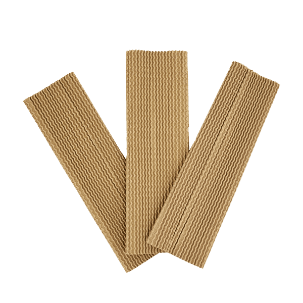 Brown Corrugated Bottle Sleeves - 300x75mm