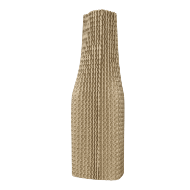 Single Bottle Corrugated Bottle Sleeves Kit – Includes Corrugated Bottle Sleeves & Brown Postal Boxes