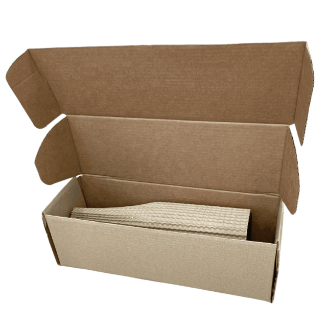 Single Bottle Corrugated Bottle Sleeves Kit – Includes Corrugated Bottle Sleeves & Brown Postal Boxes