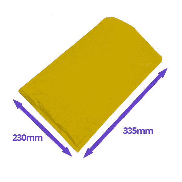 Gold Padded Envelopes / Mailers - 230x335mm