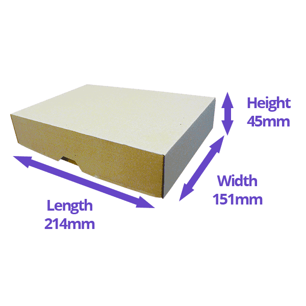 Brown A5 Telescopic Boxes - 214x151x45mm