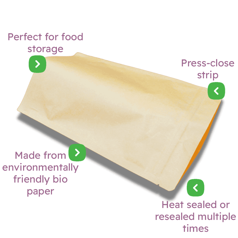 Brown Paper Stand-Up Pouches Infographic