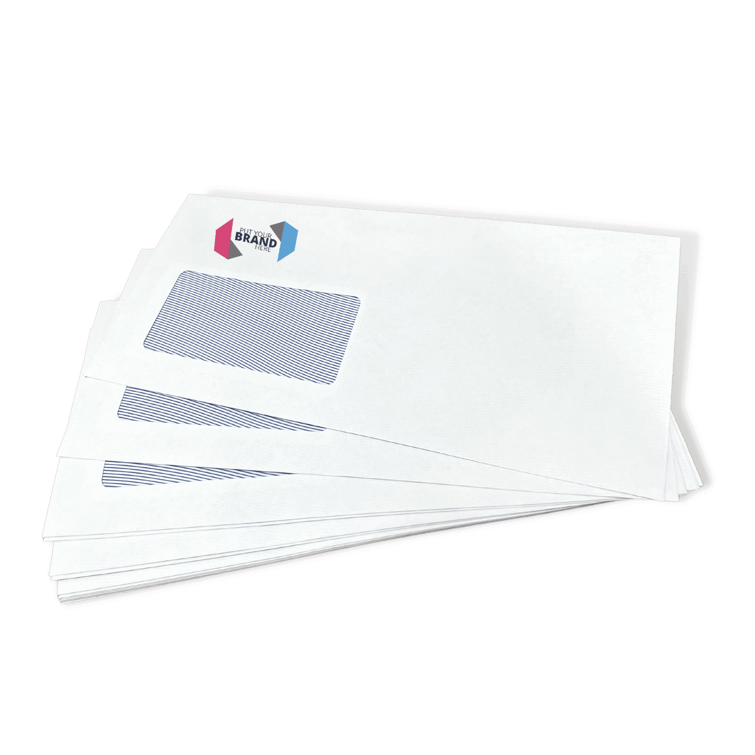 Custom Franking Logo for DL Windowed Self Seal Envelopes (110mm x 220mm)