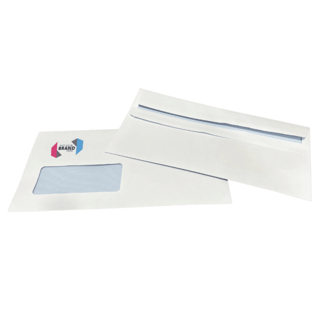 Custom Franking Logo for DL Windowed Self Seal Envelopes (110mm x 220mm)