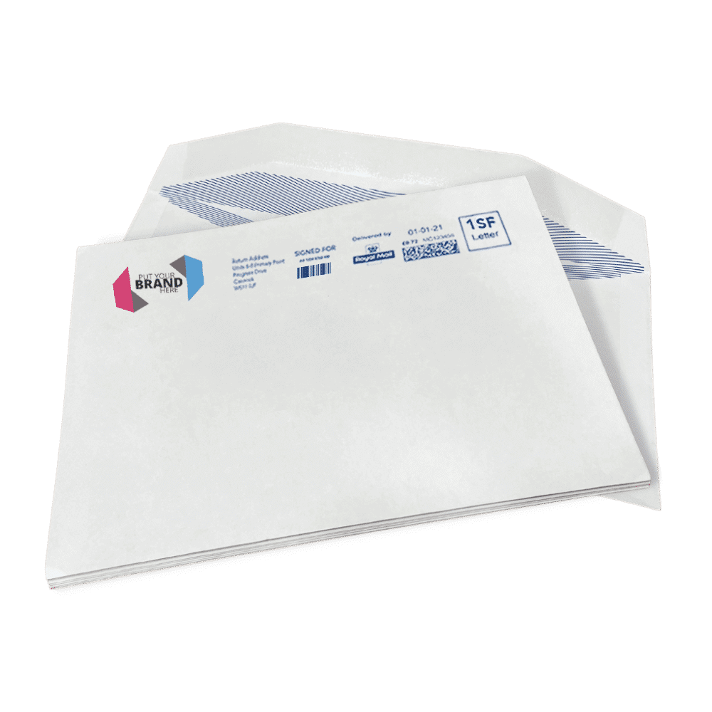 Custom Franking Logo for C5 Non Windowed Folding Inserting Machine Envelopes (162mm x 235mm) - Box of 500