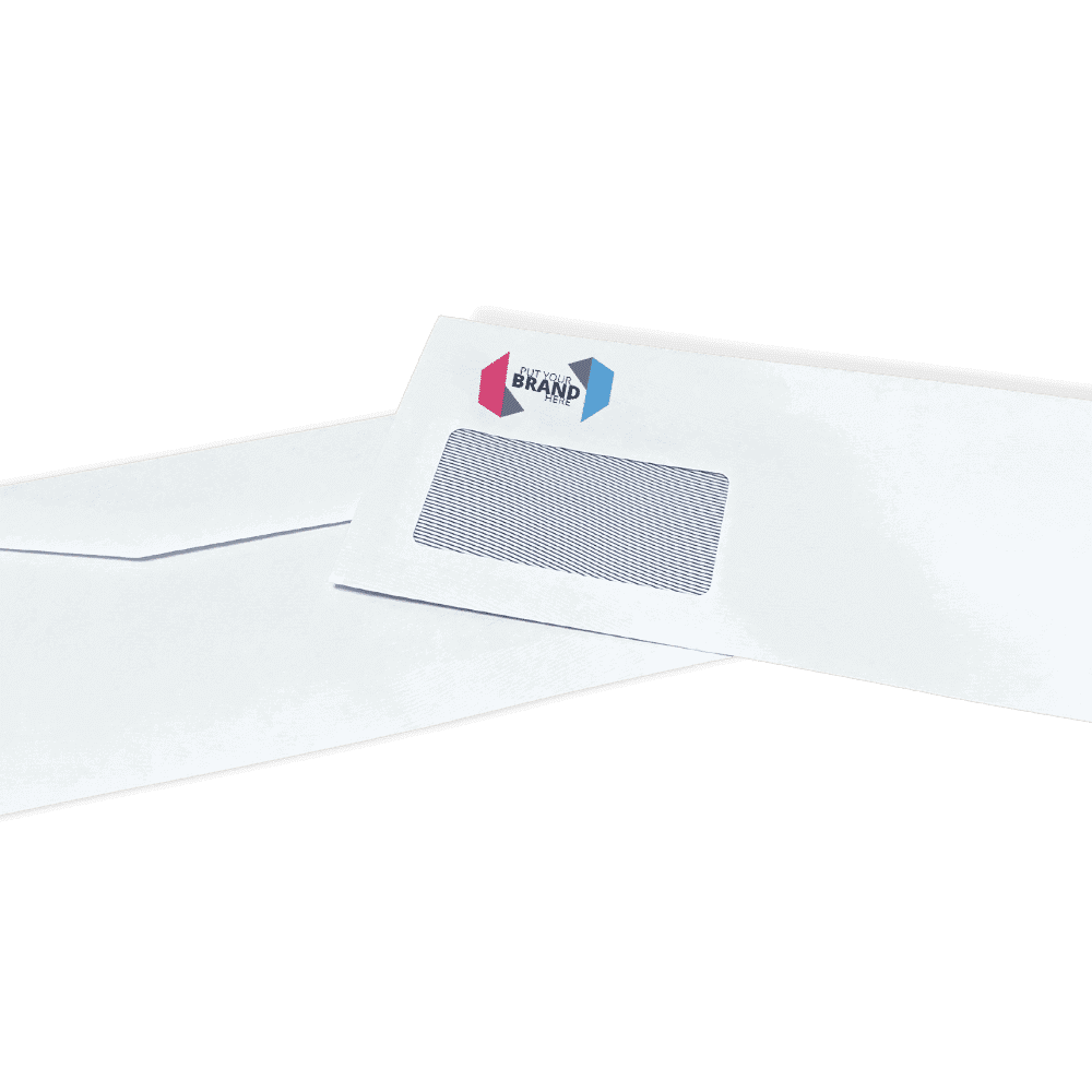 Custom Franking Logo for DL Windowed Folding Inserting Machine Envelopes (114mm x 235mm)