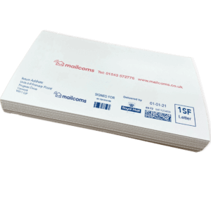 Extra Long Double Sheet Franking Machine Labels Example