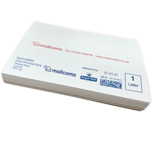 Long Double Sheet Franking Machine Labels Example