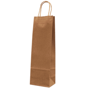 Brown Twist Handle Paper Carrier Bags - 110x85x360mm