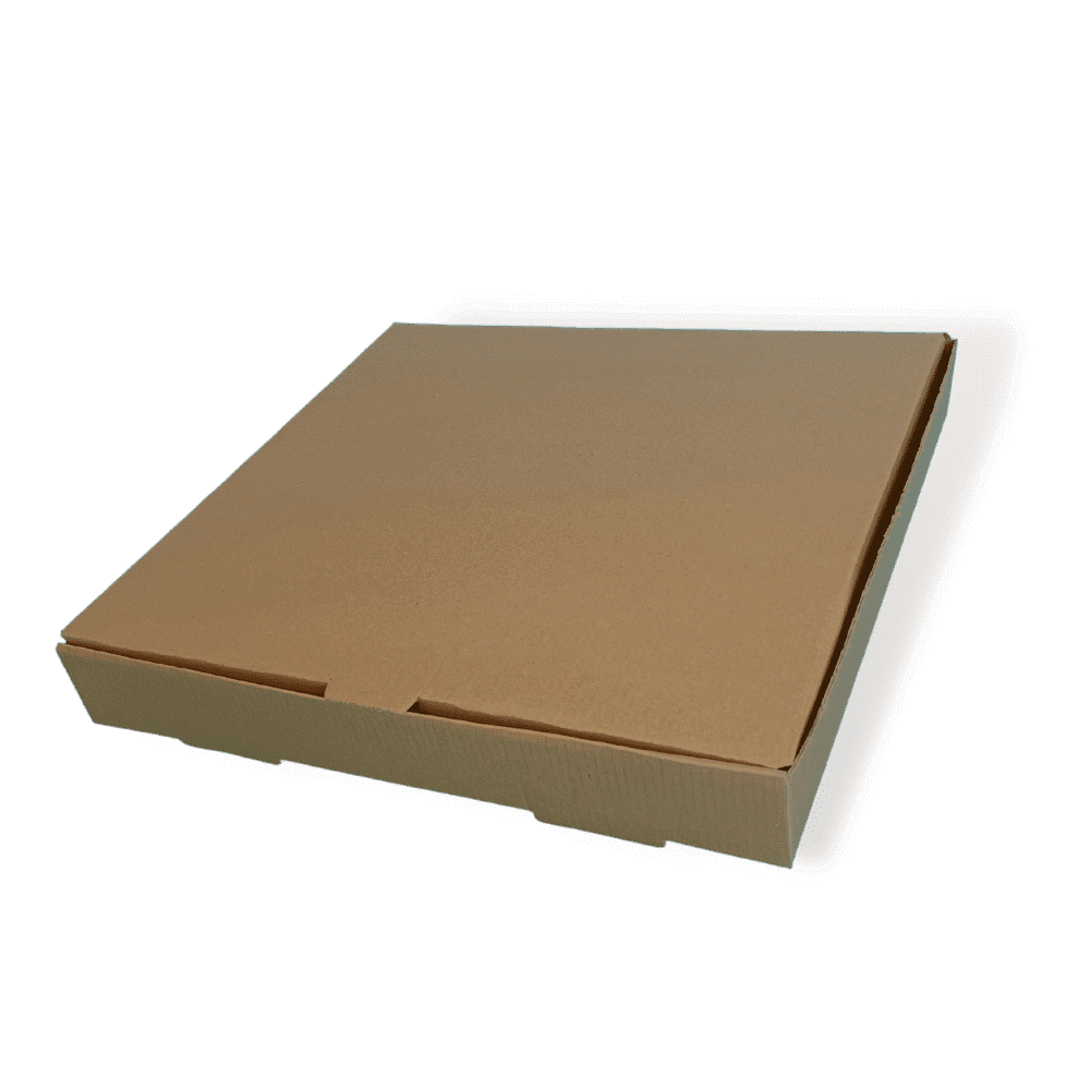Brown 12" (Inch) Takeaway Pizza Box - 305x305x38mm
