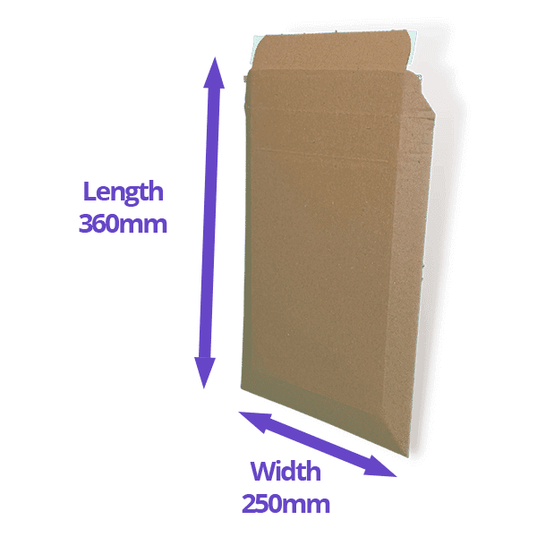 Corrugated Pocket Boxes & Envelopes - 360x250mm