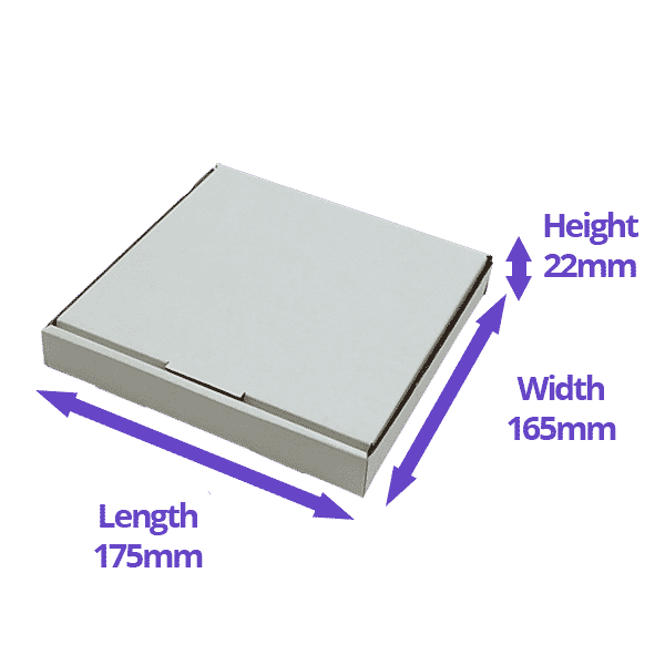 White PiP Large Letter Postal Box - 175x165x22mm
