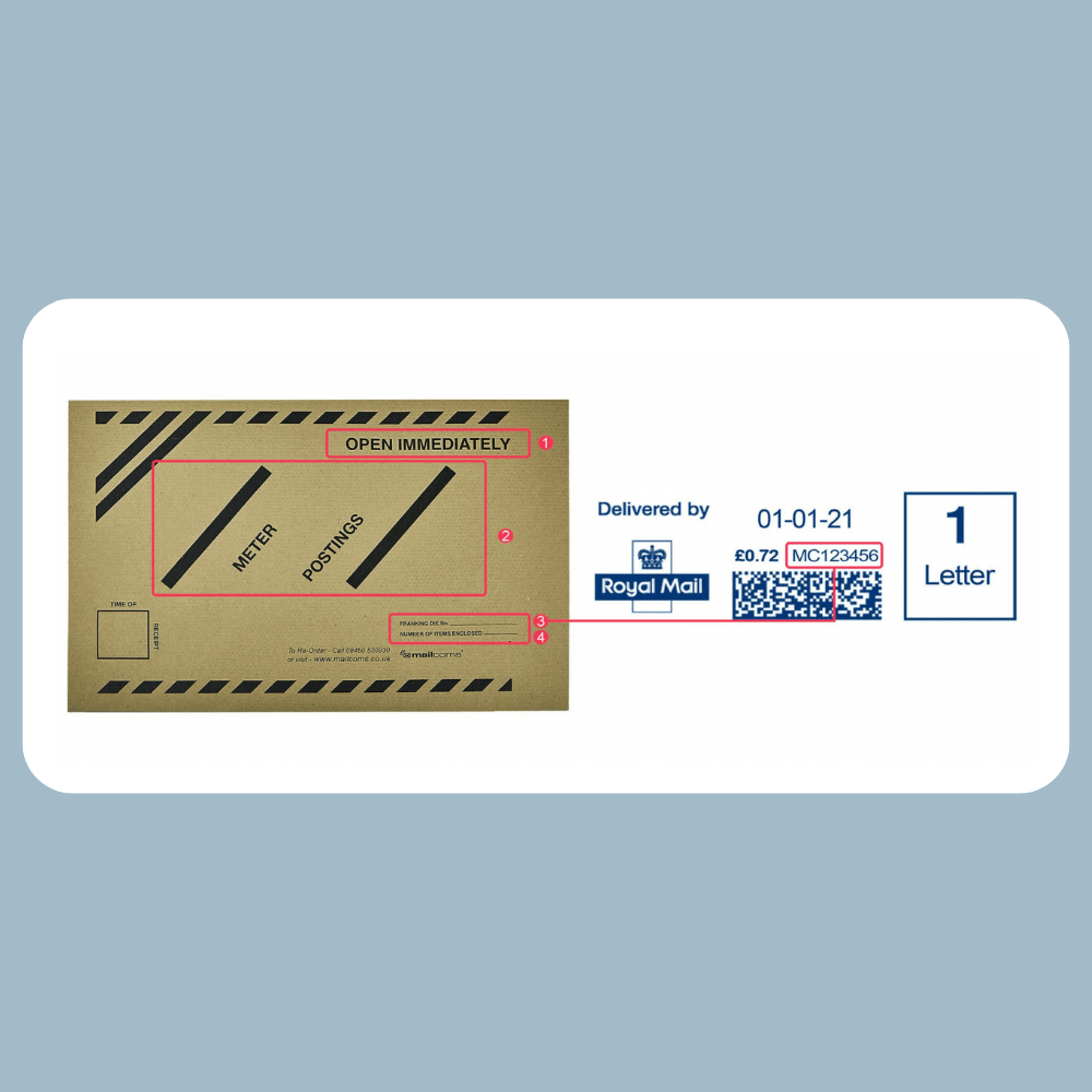 Late Meter Posting Envelopes Instructions